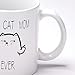 Cat Mom Ever Funny Coffee Mug, Cat Coffee Cup 11Oz for Women, Mom, Cat, Lovers, Mother's Day