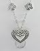 New Eyeglass/Id Badge Holder Necklace Lanyard with Ornate Heart Pendant