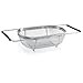 Polder 6631-75 Stainless-Steel Sink Strainer with Extending Rubber-Grip Arms