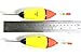 QualyQualy 5Pcs Lighted Fishing Bobbers EVA Foam Fishing Floats and Bobbers + 10Pcs Fishing Glow Sticks, Night Fishing Light Up Bobbers 20g