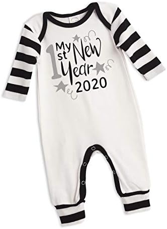 Happy New Year Romper for Newborn & Toddlers Baby Boys & Girls, Multi