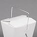 16 oz. / 1 Pint White Chinese / Asian Paper Take-Out Container with Wire Handle by MT Products - (45 Pieces)