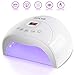 Nail Lamp, SOLVE Nail Dryer for Gel Nail Polish 48W Faster Nail Light with 4 Timer Smart Auto Sensor, Touch Screen and Large Space, Professional Nail Art Design Salon DIY at Home, White