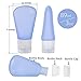 Leak Proof Travel Toiletry Bottles Showpin Silicone Travel Bottles with Bag TSA Approved BPA Free Protable Squeezable Refillable Travel Containers for Shampoo/Liquids/Cosmetic,3oz,Christmas Gifts