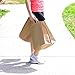 10 X 5 X 13 Brown Kraft Paper Gift Bags Bulk with Flat Handles [50Pc]. Ideal for Shopping, Packaging, (M B Flat x50)