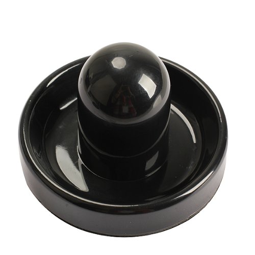 Domybest 96mm Air Hockey Table Felt Pusher Mallet Goalies with 1pc 63mm Puck Black - Thumbnail 4