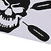 14.8x9.8cm Canoe Paddle Skull Window Kayak Car Decals Vinyl Stickers Black
