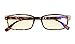 UV Protection,Anti Blue Rays,Reduce Eyestrain,Computer Reading Glasses Men Women(Tortoiseshell,Amber Tinted Lenses) +0.75