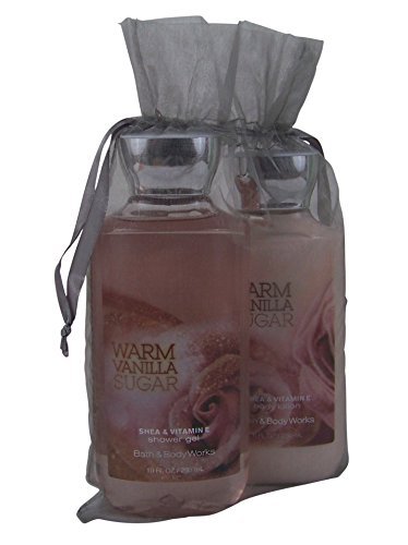 Bath & Body Works Warm Vanilla Sugar Gift Set Bundle of 2 Items: Shower Gel and Body Lotion