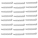 Beadaholique BP0614S 24-Piece Tone Glue on Bar Pin Back, 1-1/2-Inch, Silver