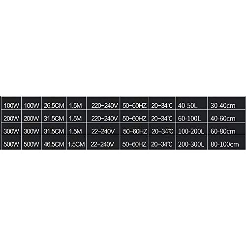 SISHUINIANHUA Aquarium Heating Rod Automatic Constant Temperature Aquarium Turtle Cylinder Mini Small Quartz Explosion-Proof Heater Heating Rod,500W