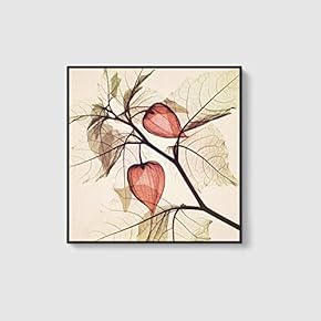 Framed Canvas Home Artwork Decoration Beautiful Flower Canvas Wall Art for Living Room, Bedroom - 16x16 inches