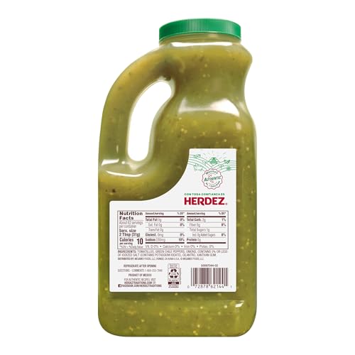 HERDEZ SALSA VERDE, MILD, 68 OZ JUG – TANGY GREEN TOMATILLO SALSA FOR TACOS, ENCHILADAS & DIPS