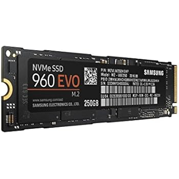 Samsung 960 EVO Series - 250GB PCIe NVMe - M.2 Internal SSD (MZ-V6E250BW)