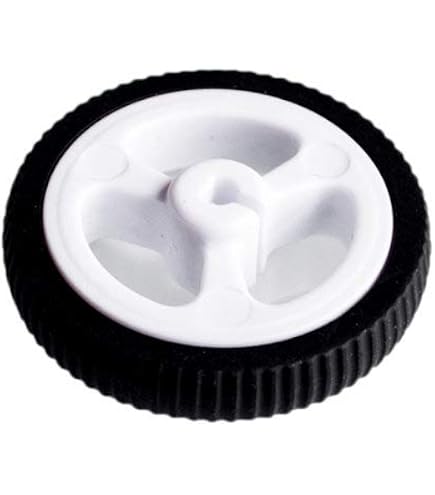 thumbnail image 2 of 10pcs K346 Rubber Wheels 43x19x3mm D-Hole For N20 Motor - Robot Car DIY Toy Parts 2 of 13