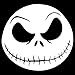 Yoonek Graphics Jack Skellington Christmas Nightmare Decal Sticker for Car Window, Laptop, Motorcycle, Walls, Mirror and More. SKU: 488 (4