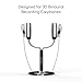 SCENES Lifelike VR Recording Earphone Stand, Live Broadcast 3D Earphone Stand, Real Head Structure Earphone Bracket, Bionic Ears, Black and White