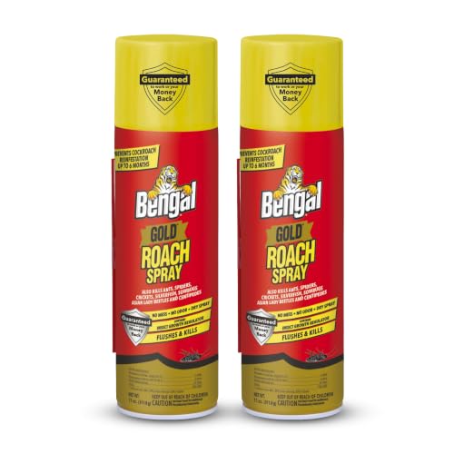 Bengal Gold Roach Spray Dry Aerosol Indoor Roach Killer - 11 oz