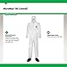 Lakeland MicroMax NS Microporous General Purpose Disposable Coverall with Boots, Elastic Cuff, 3X-Large, White (Case of 25)