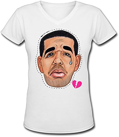 V Neck Drake Cartoon Female Shirts Vintage Shirt Ladies