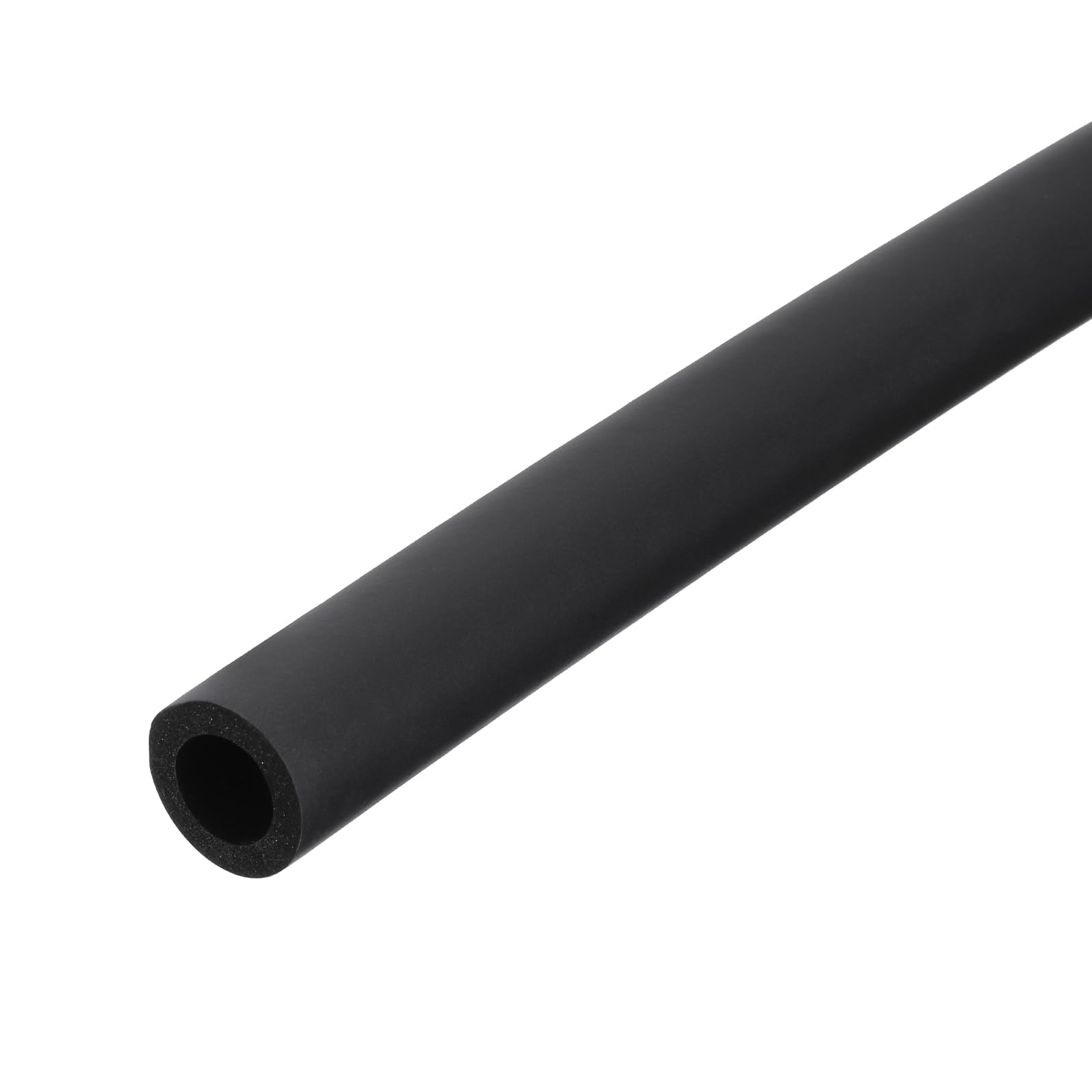 DMiotech Pipe Insulation Tube 10mm(3/8") ID x 5mm Thick 24" Foam Grip Pipes Wrap Closed Cell Foam Tubing Non-Slip for Utensil Tools Handle Support 0.61m, Black