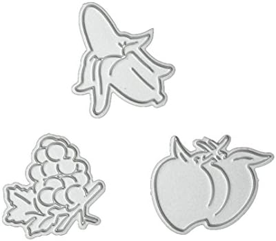 Die-Cut ,WPOtee Embossing Paper Cards Fruit Crocodile Shape Metal DIY Cutting Dies Stencil Scrapbooking Photo Paper Cards Crafts (I)