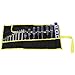Evelots Wrench/Screwdriver Roll Bag-Tool Pouch-Organizer-Canvas-Strap-16 Pockets
