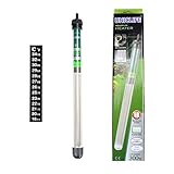 Uniclife HT-2300 Submersible Aquarium Heater 300W Thermometer Suction Cup, 80 Gallon