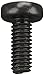 Small Parts M410D7985AB Steel Pan Head Machine Screw, Black Oxide Finish, Meets DIN 7985, #2 Phillips Drive, M4-0.7 Thread Size, 10 mm Length, Fully Threaded, Import (Pack of 100)