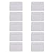 KLOUD City 10 pcs Clear PVC Business ID Badge Card Holder Case with Slot & Chain Holes (10 Horizontal Style)