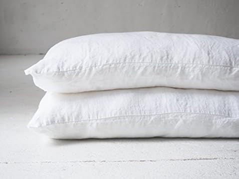 Amazon Com 100 Pure White Linen Pillow Case Custom Size