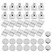 YutaoZ New Version 12 Locks + 3 Keys Magnetic Baby Proof Safety Locks Set - Self Sticking Super Strong Adhesive for Cabinets Drawers - No Screws, No Drilling-White Color