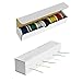 22 Gauge Wire, Electrical Wiring, Solid Hookup Wires, Tinned Copper, 6 Spools (25 Feet Each), 300V, PVC Coated (OD: 1.5mm), Red, Black, Green, Yellow, White & Blue Hook Up Cables, Breadboard