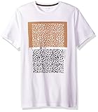 Calvin Klein Men's Short Sleeve Solid Mix Media Graphic Crew Neck T-Shirt