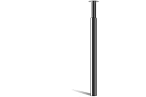 Amazing Tour Adjustable Metal Table Leg, Desk Legs 28-43 inch, 1 Pc Folding Office Table Legs Kitchen Furniture Worktop Support Legs Black