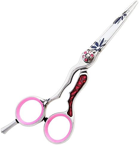 Washi Beauty - Lefty Silver Orchid Pink 5.5โ Convex Offset Hair Shear / Scissor
