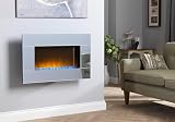 Dimplex Diamantique Optiflame Mirrored Glass Wall Electric Fire 1.4kW Heater view 2