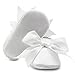 OOSAKU Baby Girl Christening Baptism Flower Lace Shoes Dance Ballerina Sneakers (0-6 Months, White B)
