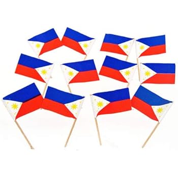 Philippines Filipino Flag Toothpicks 100