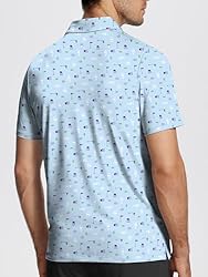 ISEEGZ Mens Golf Shirt Short Sleeve Funny Print