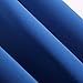 Deconovo Blackout Curtains 84 Inches Long - Thermal Insulated Bedroom Curtains, Noise Reducing Rod Pocket Curtains for Living Room (Royal Blue, 42W x 84L Inch, 2 Panels)