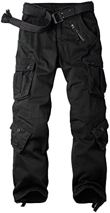 A Pagom Men's Cotton Casual Military Army Cargo Combat Work Pants with 8 Pocket