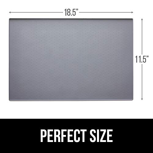 Gorilla Grip Silicone Pet Feeding Mat, Waterproof, Raised Edges to