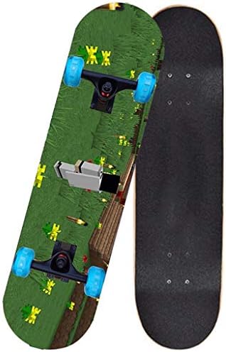 スケートボード31インチのコンプリートスケート四輪スケートボードの子供の男の子女の子初心者のティーンエイジャーのプロフェッショナルスケートボード ビルディングブロック3 送料無料 激安 お買い得 キ フト