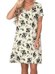lionstill Women's Casual T Shirt Dress Summer