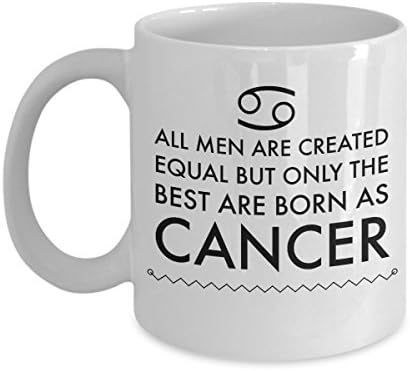 Cancer Zodiac Mug - Cancer Gifts for Men - Men Cancer Horoscope Mug - 11-Ounce, Well Made Ceramic Cup