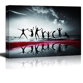 Canvas Wall Art Black and White Scenery Pictures Home Wall Decorations for Bedroom Living Room Paintings Canvas Prints Framed - 12x18 inches