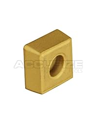 accusize Herramientas   10 pcs caja Insertos de carburo CVD Revestimiento ccmt21.51 Negro Amarillo, # 2200   1008