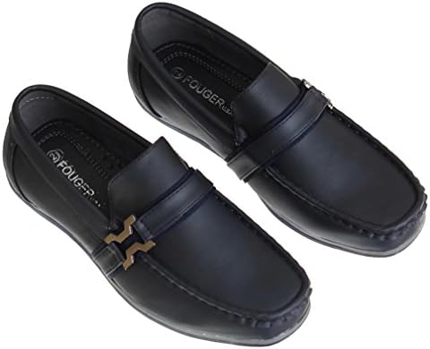Toddlers / Boys Navy Loafers, Slip On Dress Shoe