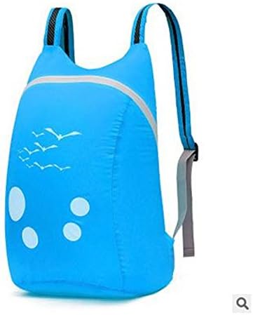 JSH Drawstring Pouch Bag Clothing and Waterproof Shoe Bag Pouch Outdoor Swimming Beach Backpack (Blue1)